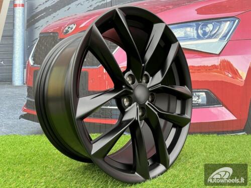 Ratlankis R18x8.5  5X114.3  ET  40  64.1  Y1168  Black Half Matt (BLHM)  For TESLA  (K4)  (Model 3)