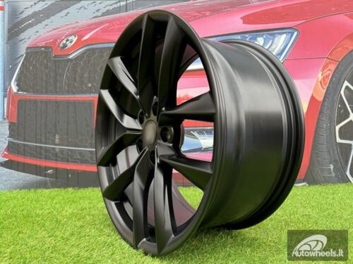 Ratlankis R18x8.5  5X114.3  ET  40  64.1  Y1168  Black Half Matt (BLHM)  For TESLA  (K4+P)  (Model 3)