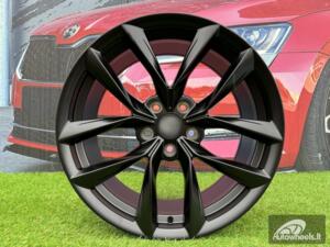 Ratlankis R18x8.5  5X114.3  ET  40  64.1  Y1168  Black Half Matt (BLHM)  For TESLA  (K4+P)  (Model 3)