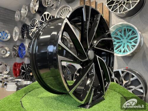 Ratlankis R19x8  5X112  ET  45  57.1  B5772  Black Polished (MB)  For VW  (Z7)