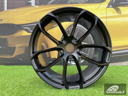 Ratlankis R22x11.5  5X130  ET  61  71.6  H5084  (3S5985)  Black Half Matt (BLHM)  For PORCH  (K4+M)  (HYBRID FORGED (Rear+Front))
