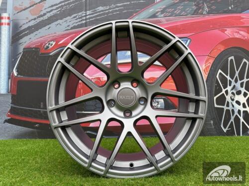Ratlankis R19x9  5X120  ET  30  72.6  XF995  (HX022)  Gun Metal Half Matt (GMHM)  For HAXER  (K4+P1)  (Rear+Front)
