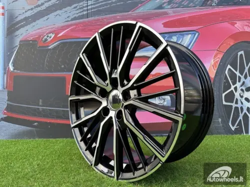 Ratlankis R18x8  5X120  ET  45  72.6  A5824  Black Polished (MB)  For BMW  (P)
