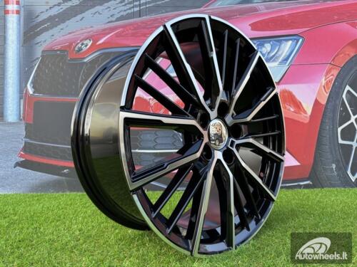 Ratlankis R18x8  5X120  ET  45  72.6  A5824  Black Polished (MB)  For BMW  (P)