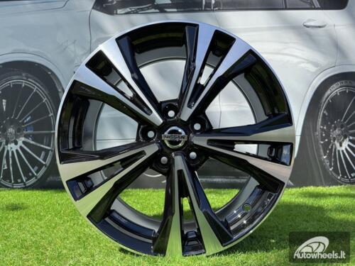 Ratlankis R17x7  5X114.3  ET  40  66.1  A5832  Black Polished (MB)  For NISS  (P)