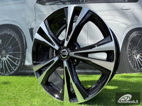 Ratlankis R17x7  5X114.3  ET  40  66.1  A5832  Black Polished (MB)  For NISS  (P)
