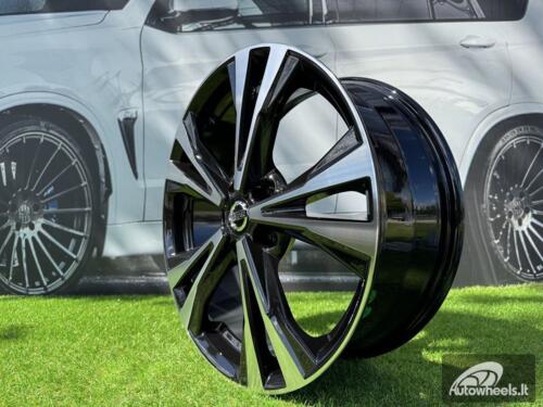 Ratlankis R17x7  5X114.3  ET  40  66.1  A5832  Black Polished (MB)  For NISS  (P)