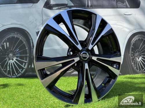 Ratlankis R17x7  5X114.3  ET  40  66.1  A5832  Black Polished (MB)  For NISS  (P)
