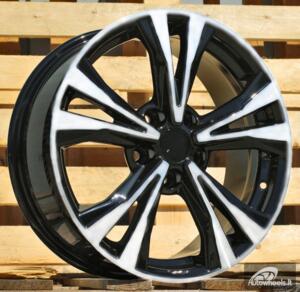 Ratlankis R17x7  5X114.3  ET  40  66.1  A5832  Black Polished (MB)  For NISS  (P)