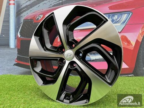 Ratlankis R17x7  5X114.3  ET  43.5  67.1  B1278  (BK5312)  Black Polished (MB)  For HYUND  (D1)