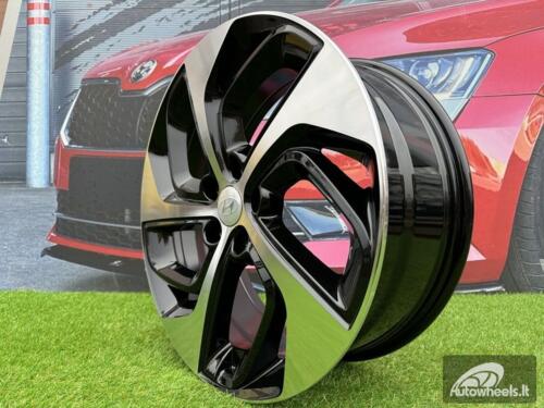 Ratlankis R17x7  5X114.3  ET  43.5  67.1  B1278  (BK5312)  Black Polished (MB)  For HYUND  (D1)