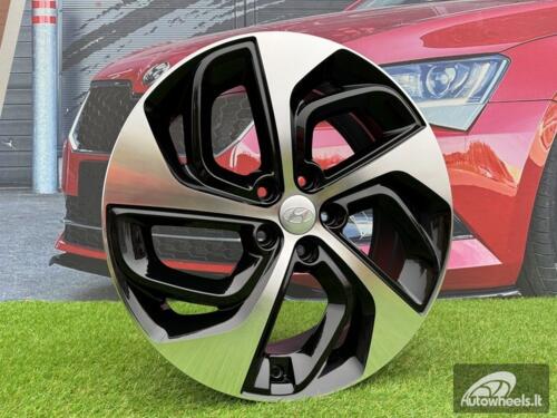 Ratlankis R17x7  5X114.3  ET  43.5  67.1  B1278  (BK5312)  Black Polished (MB)  For HYUND  (D1)