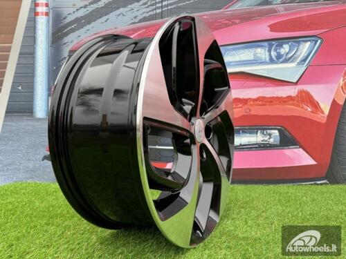 Ratlankis R17x7  5X114.3  ET  43.5  67.1  B1278  (BK5312)  Black Polished (MB)  For HYUND  (D1)