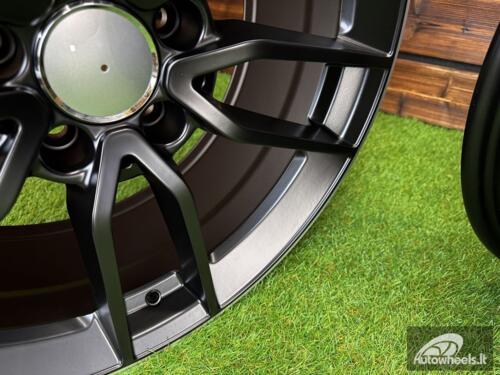 Ratlankis R19x8  5X112  ET  43  66.6  B5461  Black Half Matt+Polished Lip (BLHMPL)  For MER  (K4+M)  (Rear+Front)