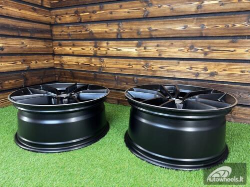 Ratlankis R19x8  5X112  ET  43  66.6  B5461  Black Half Matt+Polished Lip (BLHMPL)  For MER  (K4+M)  (Rear+Front)
