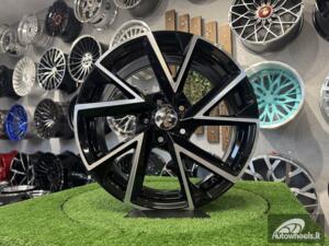 Ratlankis R17x7  5X112  ET  40  57.1  FE181  (BK5804)  Black Polished (MB)  For SKODA  (P)