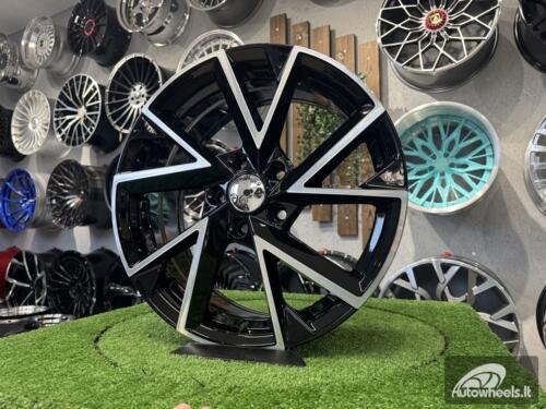 Ratlankis R17x7  5X112  ET  40  57.1  FE181  (BK5804)  Black Polished (MB)  For SKODA  (P)