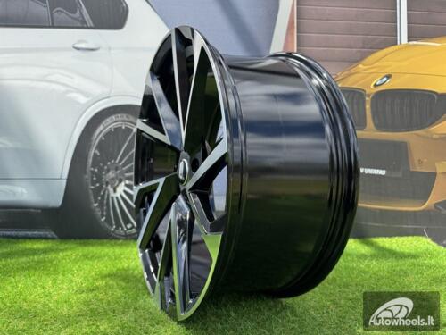 Ratlankis R17x7  5X112  ET  40  57.1  FE181  (BK5804)  Black Polished (MB)  For SKODA  (P+D4+K2)