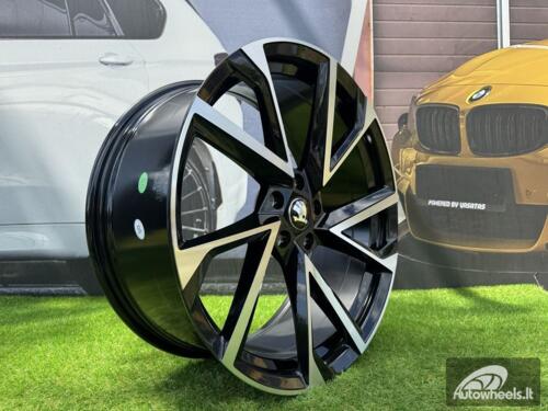 Ratlankis R17x7  5X112  ET  40  57.1  FE181  (BK5804)  Black Polished (MB)  For SKODA  (P+D4+K2)