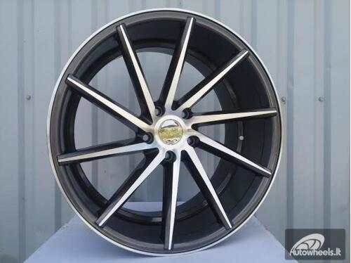 Ratlankis R19x9  5X120  ET  35  72.6  XF096  Grey Polished (MG)  For RACIN  (K3)  ((Left) Style Vossen )