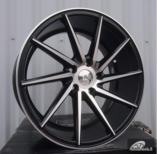 Ratlankis R20x9  5X120  ET  38  74.1  XF099  (QC177)  Black Polished (MB)  For RACIN  (K3)  ((RIGHT) Style Vossen)