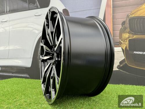 Ratlankis R20x8  5X112  ET  27  66.6  Y0204  Black Polished (MB)  For BMW  (K4+P+Z4)  (New X3 (Rear+Front))