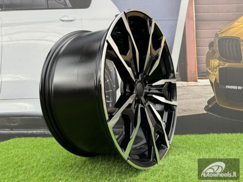 Ratlankis R20x8  5X112  ET  27  66.6  Y0204  Black Polished (MB)  For BMW  (K4+P+Z4)  (New X3 (Rear+Front))