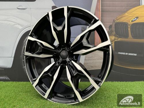 Ratlankis R20x8  5X112  ET  27  66.6  Y0204  Black Polished (MB)  For BMW  (P+Z4)  (X3 (Rear+Front))