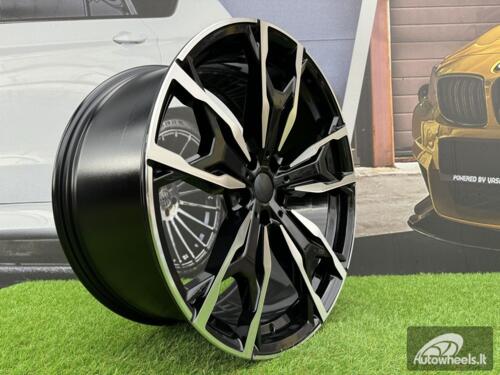 Ratlankis R20x8  5X112  ET  27  66.6  Y0204  Black Polished (MB)  For BMW  (P+Z4)  (X3 (Rear+Front))