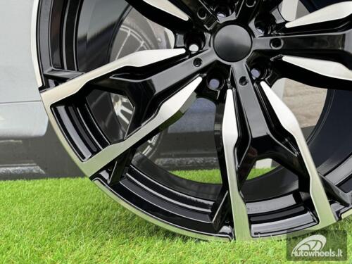 Ratlankis R20x8  5X112  ET  27  66.6  Y0204  Black Polished (MB)  For BMW  (P+Z4+Z7)  (X3 (Rear+Front))
