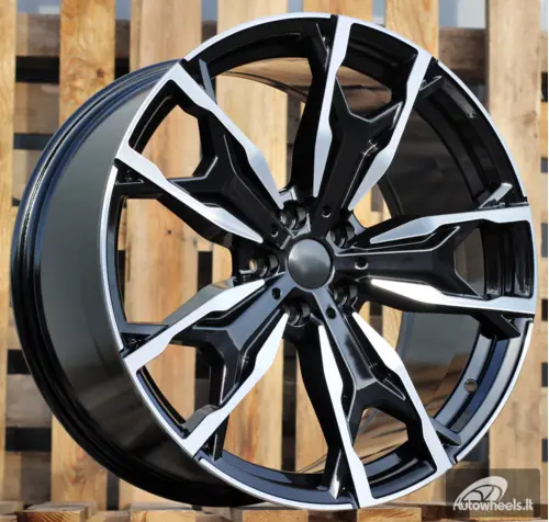 Ratlankis R20x9.5  5X112  ET  43  66.6  Y0204  Black Polished (MB)  For BMW  (K4+P+Z4)  (X3 (Rear+Front))