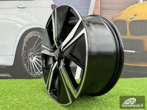 Ratlankis R18x7.5  5X108  ET  44  65.1  Y1187F  Black Polished (MB)  For PEUG  (K4)  (NEW Design Full Spokes)