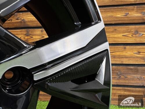 Ratlankis R18x7.5  4X108  ET  32  65.1  Y1187  Black Polished (MB)  For PEUG  (P)  (NEW Design Carved Spokes)