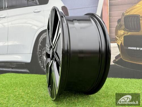 Ratlankis R18x7.5  4X108  ET  32  65.1  Y1187  Black Polished (MB)  For PEUG  (P)  (NEW Design Carved Spokes)