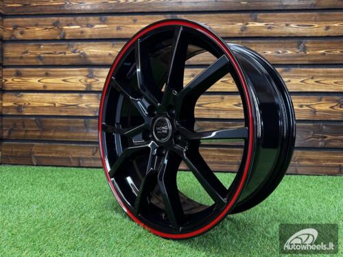 Ratlankis R17x7  5X105  ET  40  56.6  B5253  Black+Red Line (BR)  For RACIN  (L3)  ()