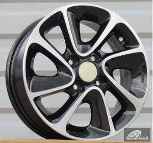 Ratlankis R14x5  4X100  ET  41  54.1  B5387  Black Polished (MB)  For HYUND  (D4)