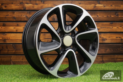 Ratlankis R14x5  4X100  ET  41  54.1  B5387  Black Polished (MB)  For HYUND  (K4)