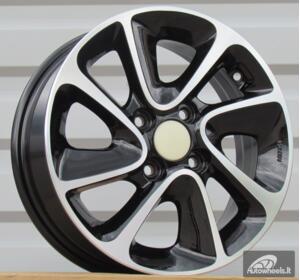 Ratlankis R14x5  4X100  ET  41  54.1  B5387  Black Polished (MB)  For HYUND  (K4)