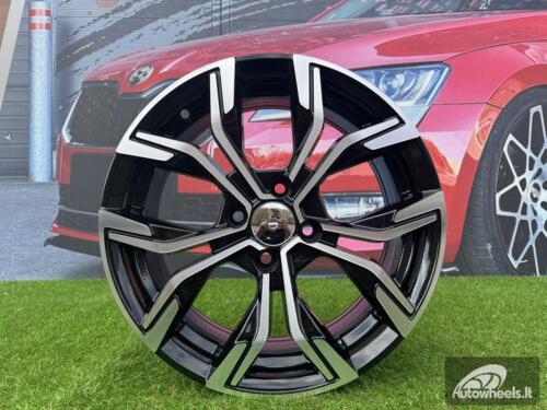 Ratlankis R15x6.5  4X100  ET  37  60.1  B5920  Black Polished (MB)  For RENAU  (R+P2)