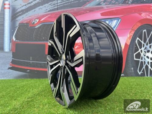 Ratlankis R15x6.5  4X100  ET  37  60.1  B5920  Black Polished (MB)  For RENAU  (R+P2)