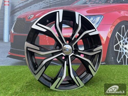 Ratlankis R15x6.5  4X100  ET  37  60.1  B5920  Black Polished (MB)  For RENAU  (R+P2)