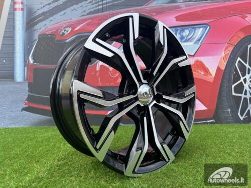 Ratlankis R15x6.5  4X100  ET  37  60.1  B5920  Black Polished (MB)  For RENAU  (R+P2)