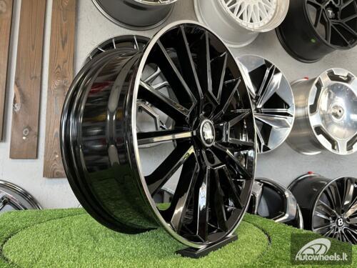 Ratlankis R17x7  5X112  ET  46  57.1  B5969  Black+Polished Lip (BLPL)  For SKODA  (P)