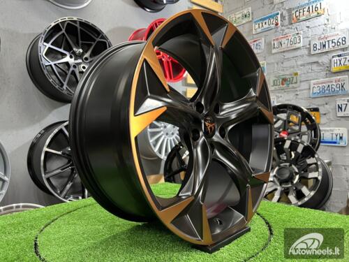 Ratlankis R18x8  5X112  ET  40  57.1  I5163  Black Polished Half Matt Cooper (MBHMC)  For CUPRA  (P1)