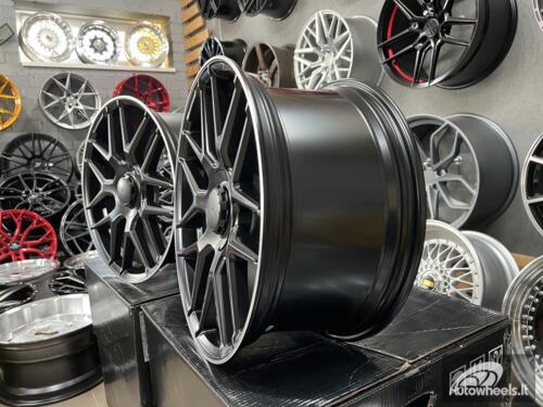 Ratlankis R18x8.5  5X112  ET  43  66.6  B1258  Black Half Matt+Polished Lip (BLHMPL)  For MER  (P+N+Z2+Z4)  ())