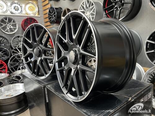 Ratlankis R18x8.5  5X112  ET  43  66.6  B1258  Black Half Matt+Polished Lip (BLHMPL)  For MER  (P+N+Z2+Z4)  ())