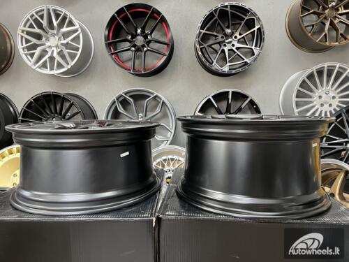 Ratlankis R18x8.5  5X112  ET  43  66.6  B1258  Black Half Matt+Polished Lip (BLHMPL)  For MER  (P+N+Z2+Z4)  ())