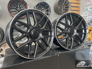 Ratlankis R18x8.5  5X112  ET  43  66.6  B1258  Black Half Matt+Polished Lip (BLHMPL)  For MER  (Z4+Z6)  ())