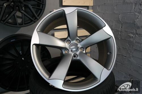 Ratlankis R18x8.5  5X112  ET  29  66.5  BK217  (BY939)  Grey Polished Half Matt (MGHM)  For AUD  (P+Z3)