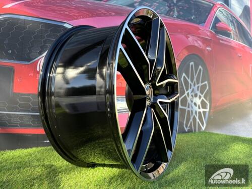 Ratlankis R18x8  5X112  ET  39  66.5  BK690  (BY1126)  Black Polished (MB)  For AUD  (P)